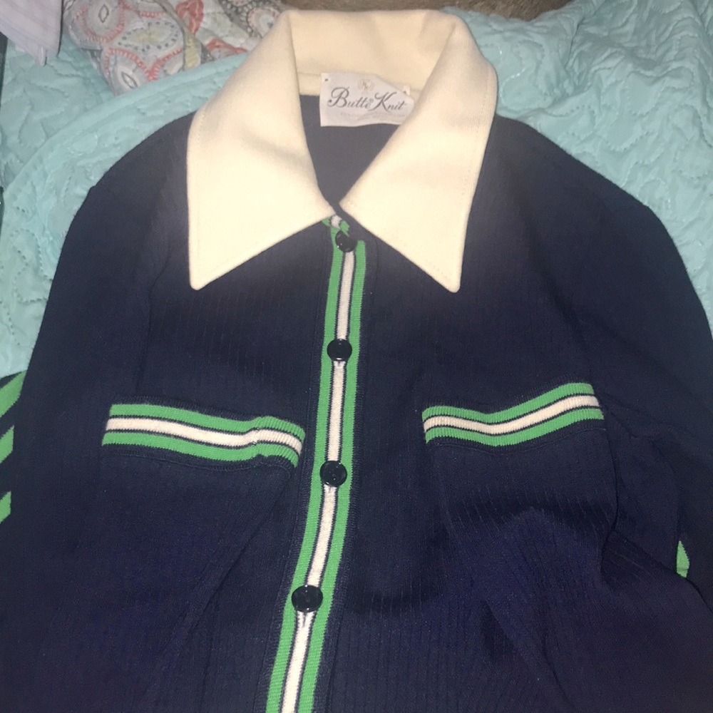 Vintage sweater dress made by the ILGWU (no longer exists so hurry and buy)